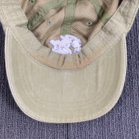 The Hang Out Bar & Grill Baseball Hat Unisex Adjustable Olive Green Strapback - Picture 10 of 15